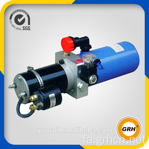 مینی پاور هیدرولیک DC12V با حاشیه سود بالا با موتور الکتریکی و پمپ دستی